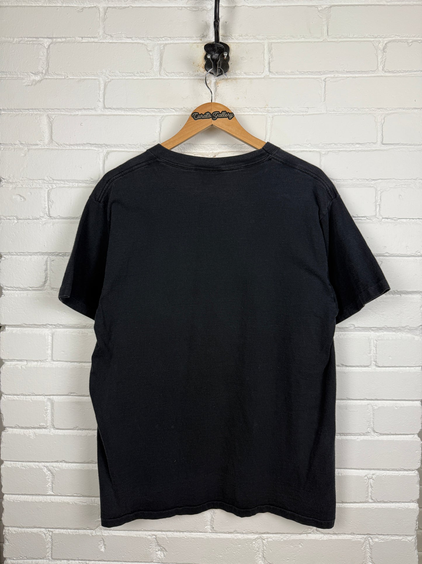 Vintage 1994 Looney Tunes Black Out Taz Bugs Daffy Sylvester Pool Table T Shirt  Size L 90s