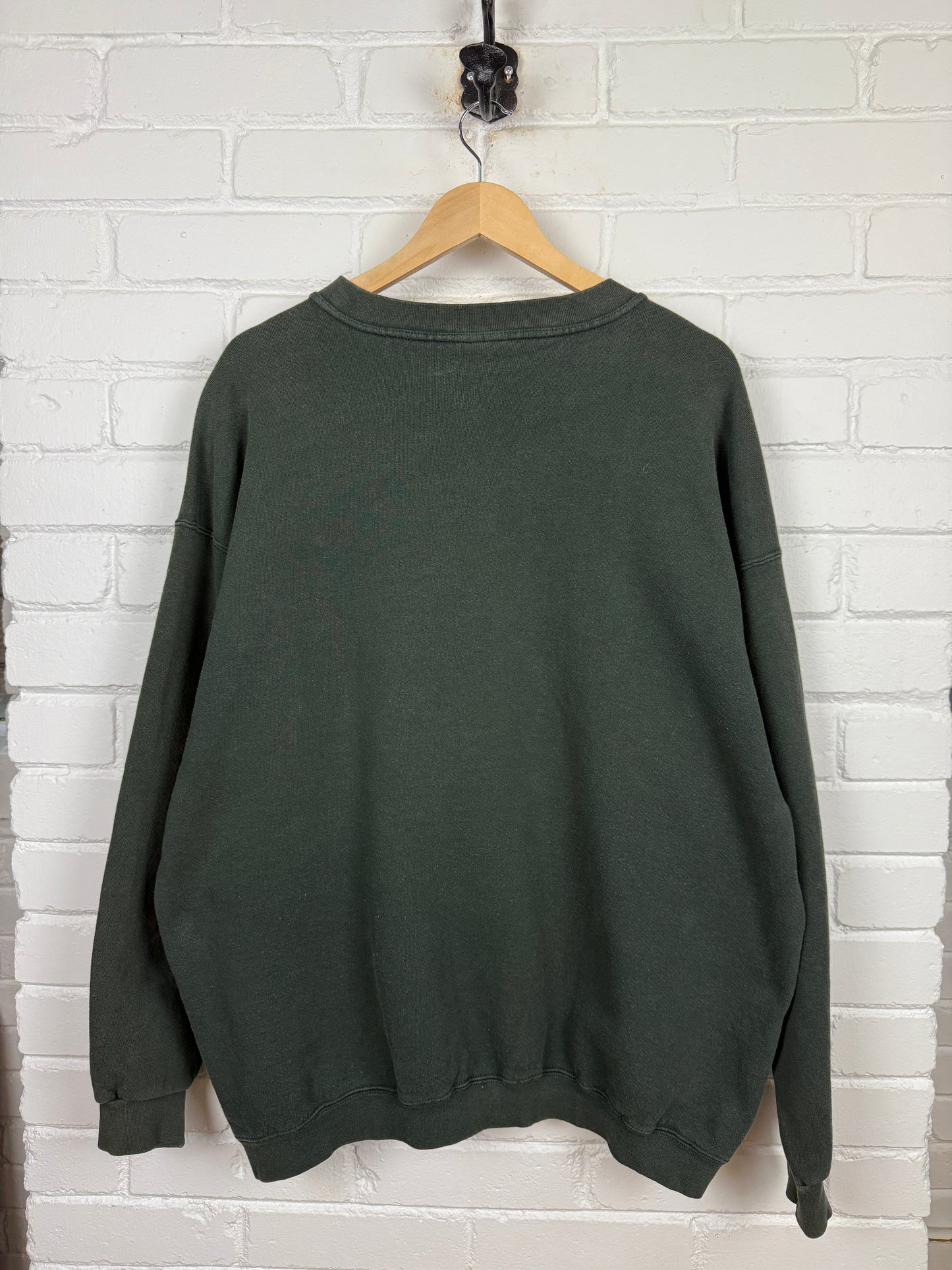 Vintage 90s Nike Athletics Embroidered Arc Spell Out Mini Swoosh Crewneck Sweatshirt Size XL