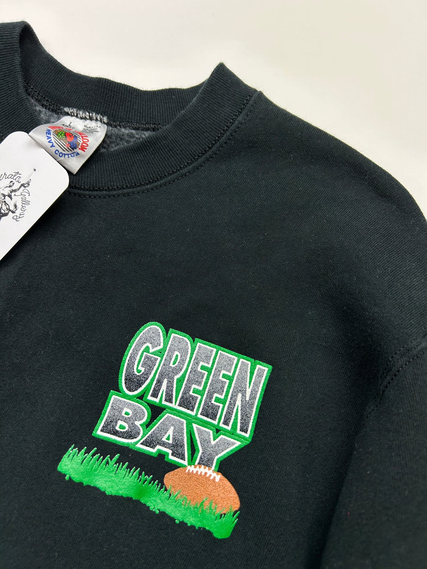 Vintage 90s Green Bay Packers Kiss My Grass NFL Football Sweatshirt Size L