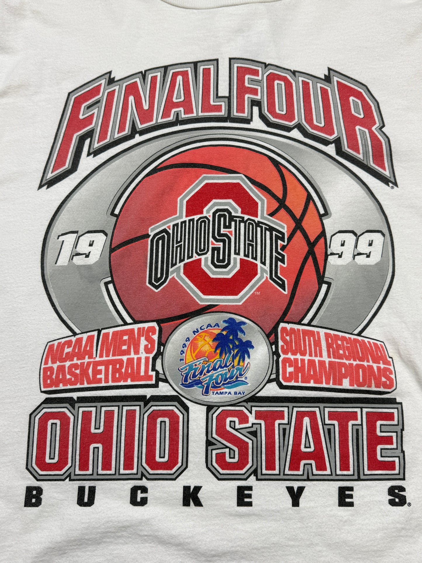 Vintage 1999 Ohio State Buckeyes NCAA Basketball Final Four March Madness T Shirt Size L 90s