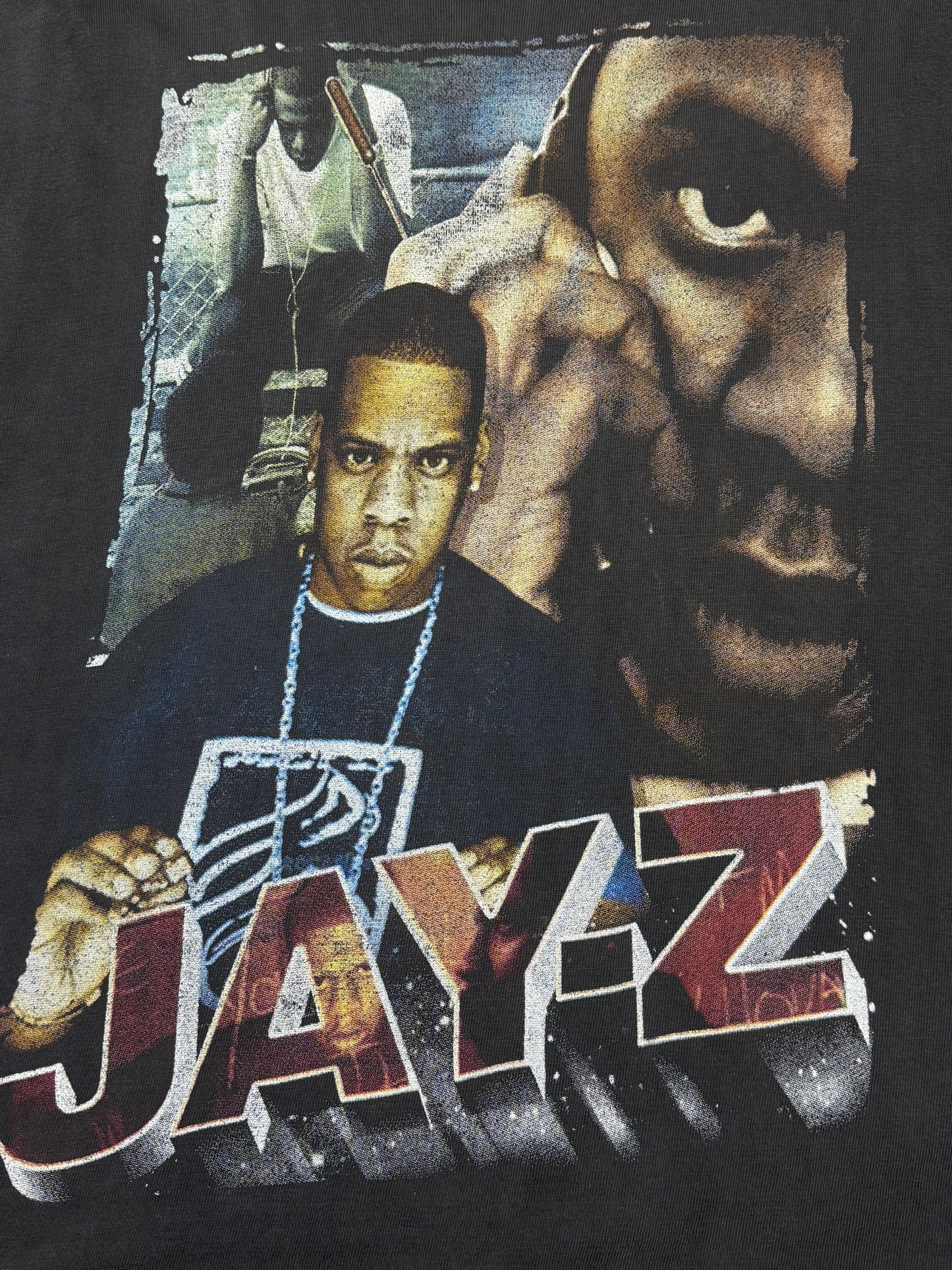 Vintage 90s Jay Z Rap Tee Parking Lot Music Tour T Shirt Size L Black