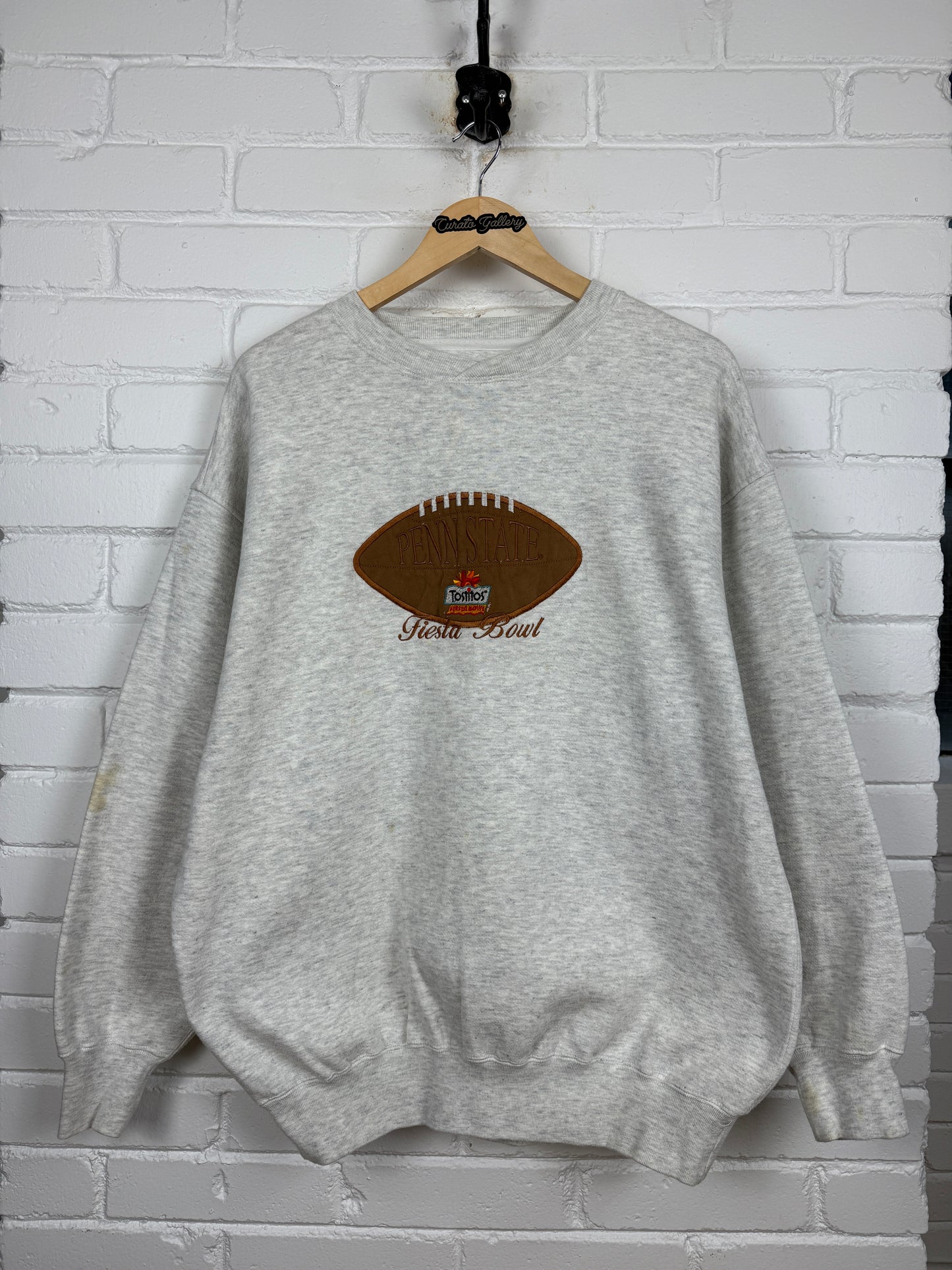Vintage 90s Penn State Nittany Lions Fiesta Bowl NCAA Football Embroidered Sweatshirt Size XL