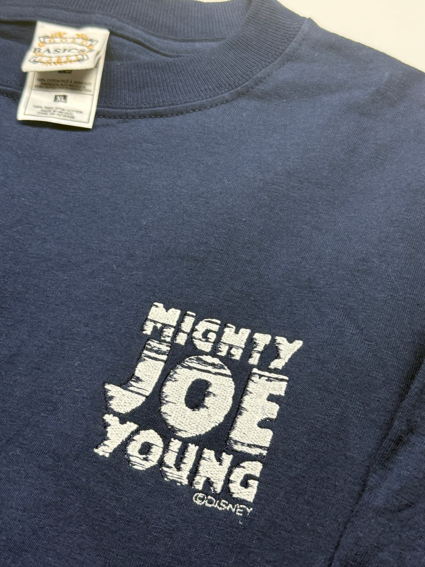 Vintage 1997 Disney Mighty Joe Young Embroidered Movie Promo T Shirt Size XL 90s