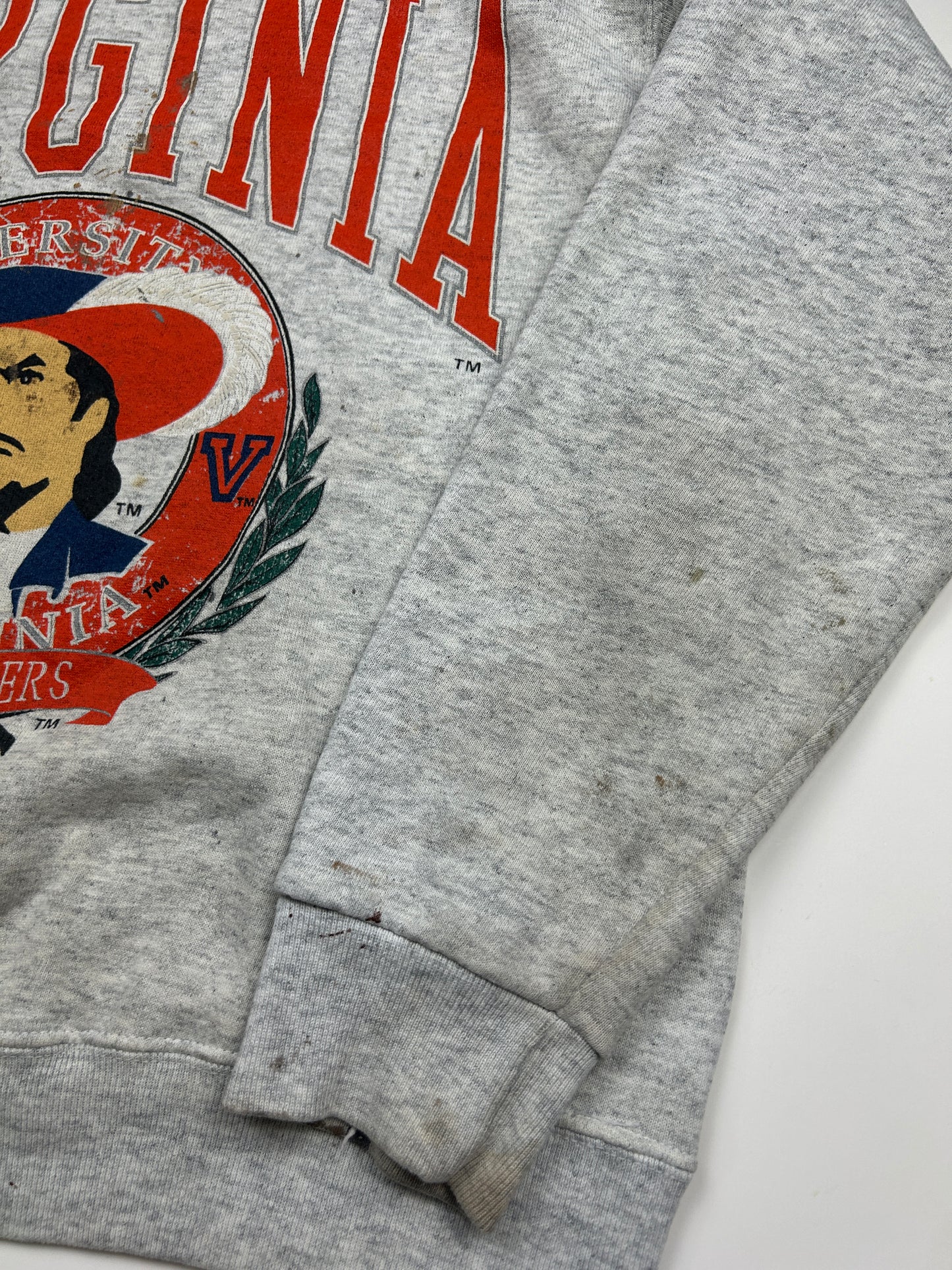 Vintage 90s Virgini Cavaliers Collegiate Crest Spell Out Graphic Sweatshirt Size M