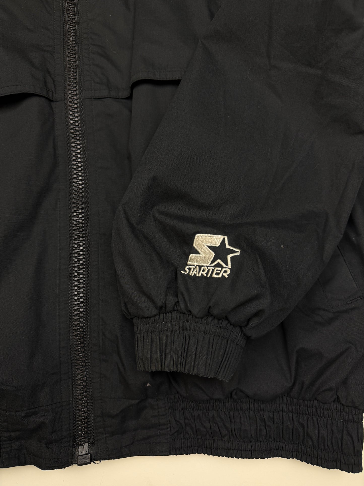 Vintage 90s Hamilton Tiger Cats Grey Cup Champions Embroidered Light Starter Jacket Size L