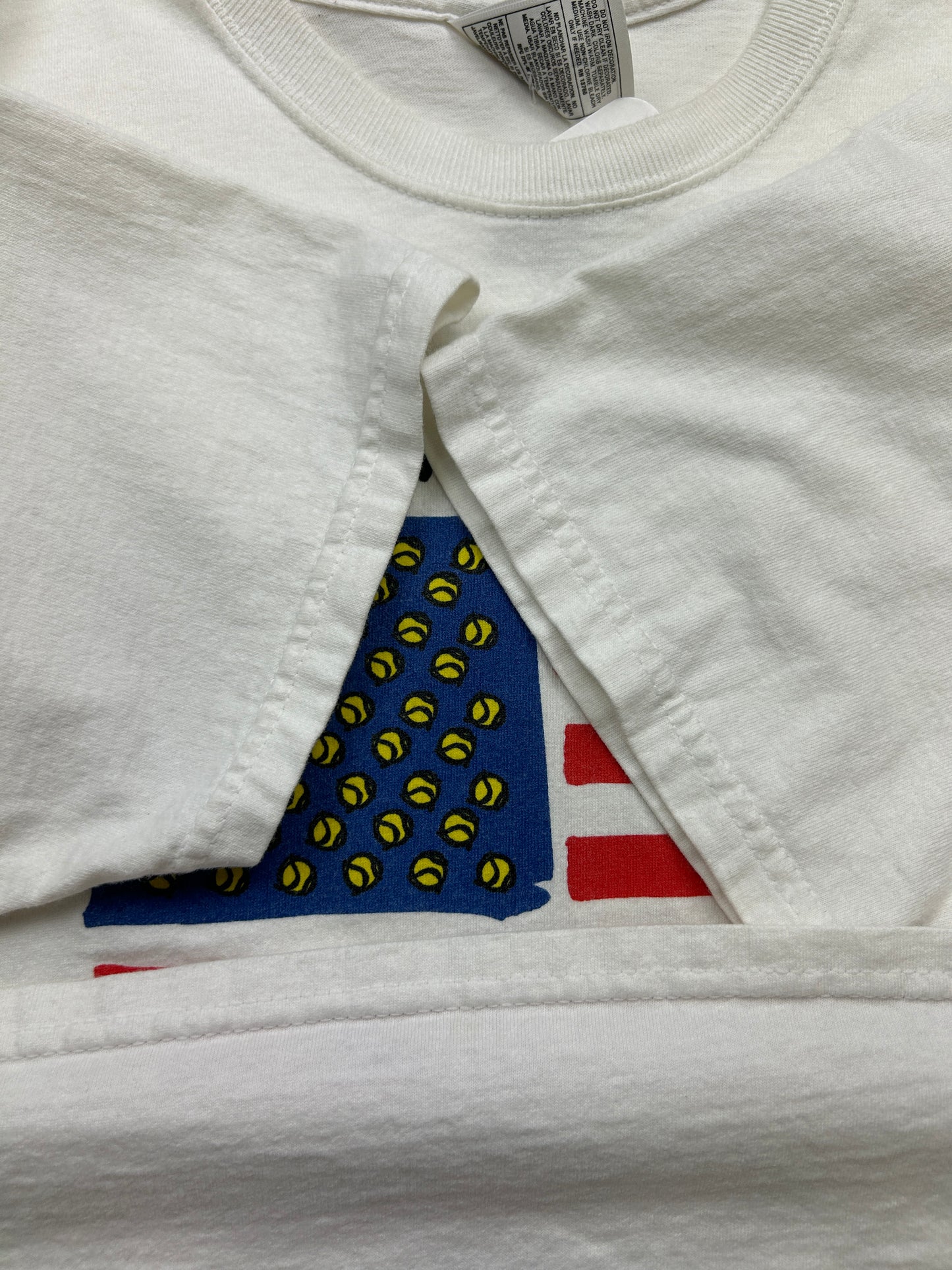 Vintage 1999 K Swiss Tennis Fest American Flag Promo T Shirt Size L 90s