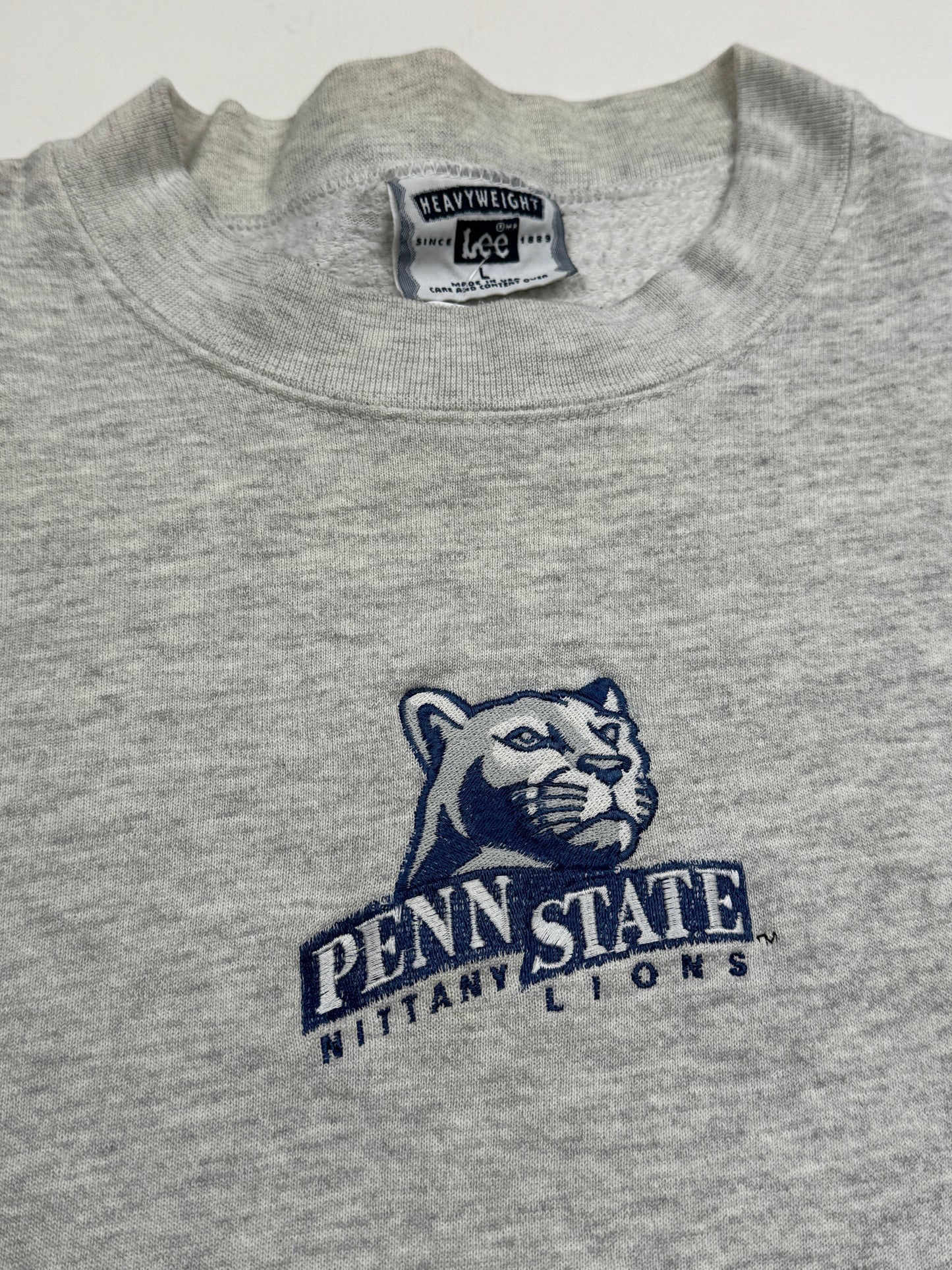 Vintage 90s Penn State Nittany Lions NCAA Embroidered Logo Crewneck Sweatshirt Size L