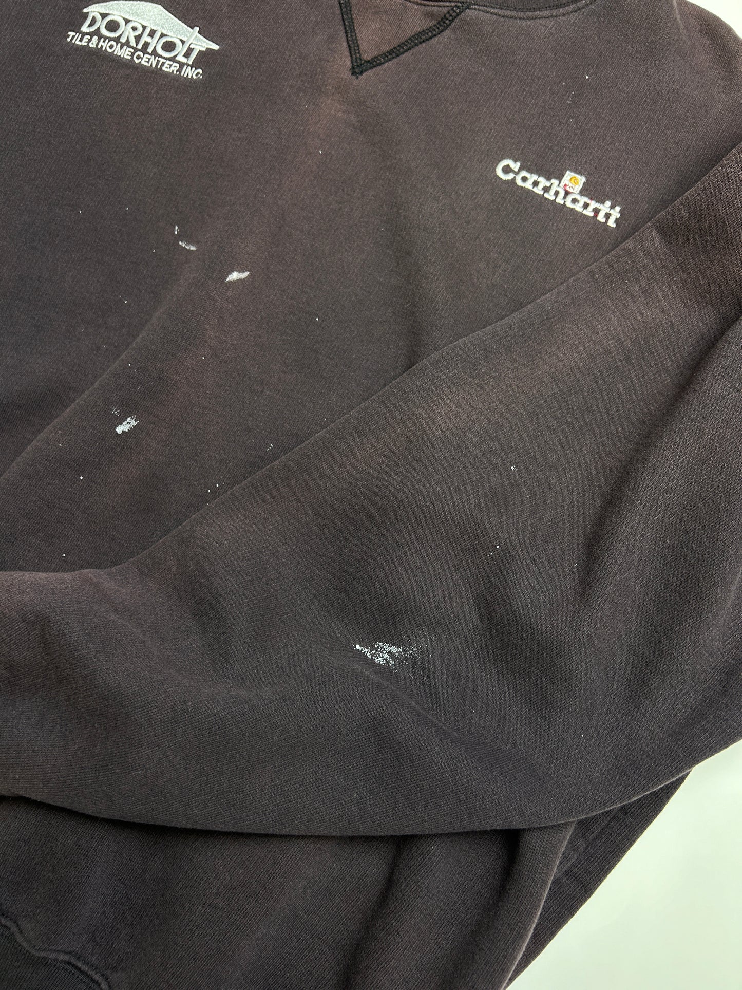 Vitnage 90s Carhartt Embroidered Spell Out Heavy Weight Work Wear Crewneck Sweatshirt Size XL