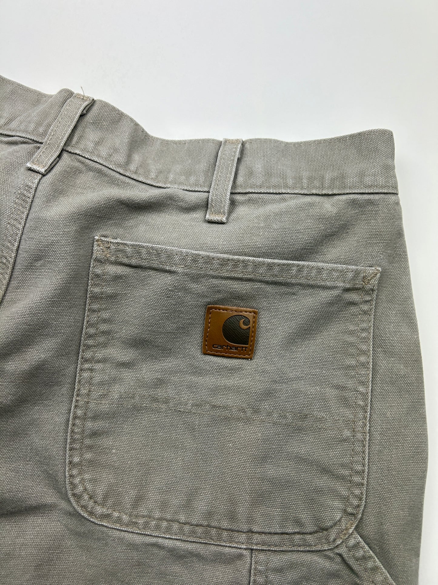 Vintage Carhartt Canvas Work Wear Carpenter Shorts Size 33W