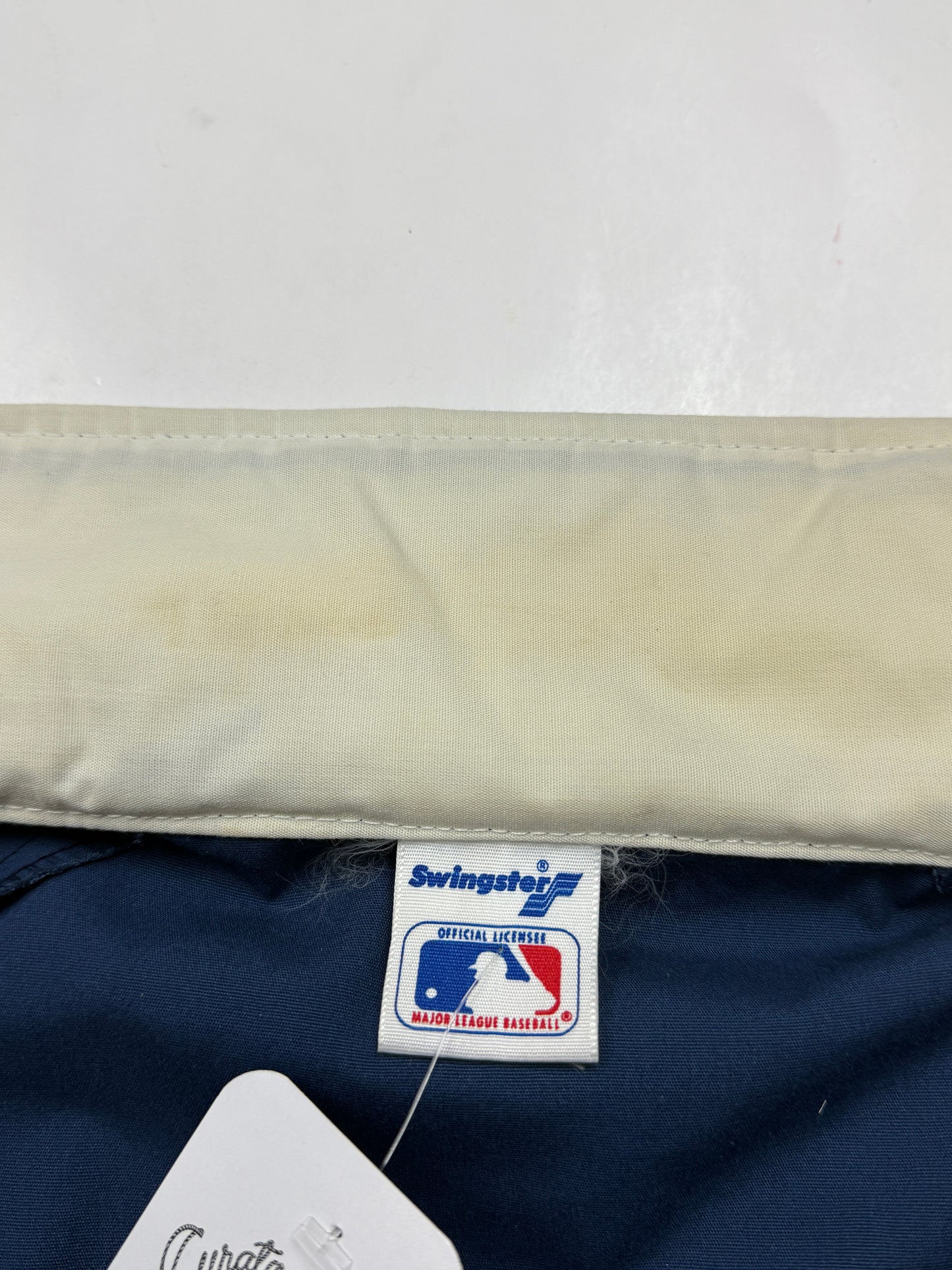 Vintage 80s Houston Astros MLB Baseball Spell Out Swingster Bomber Jacket Size M