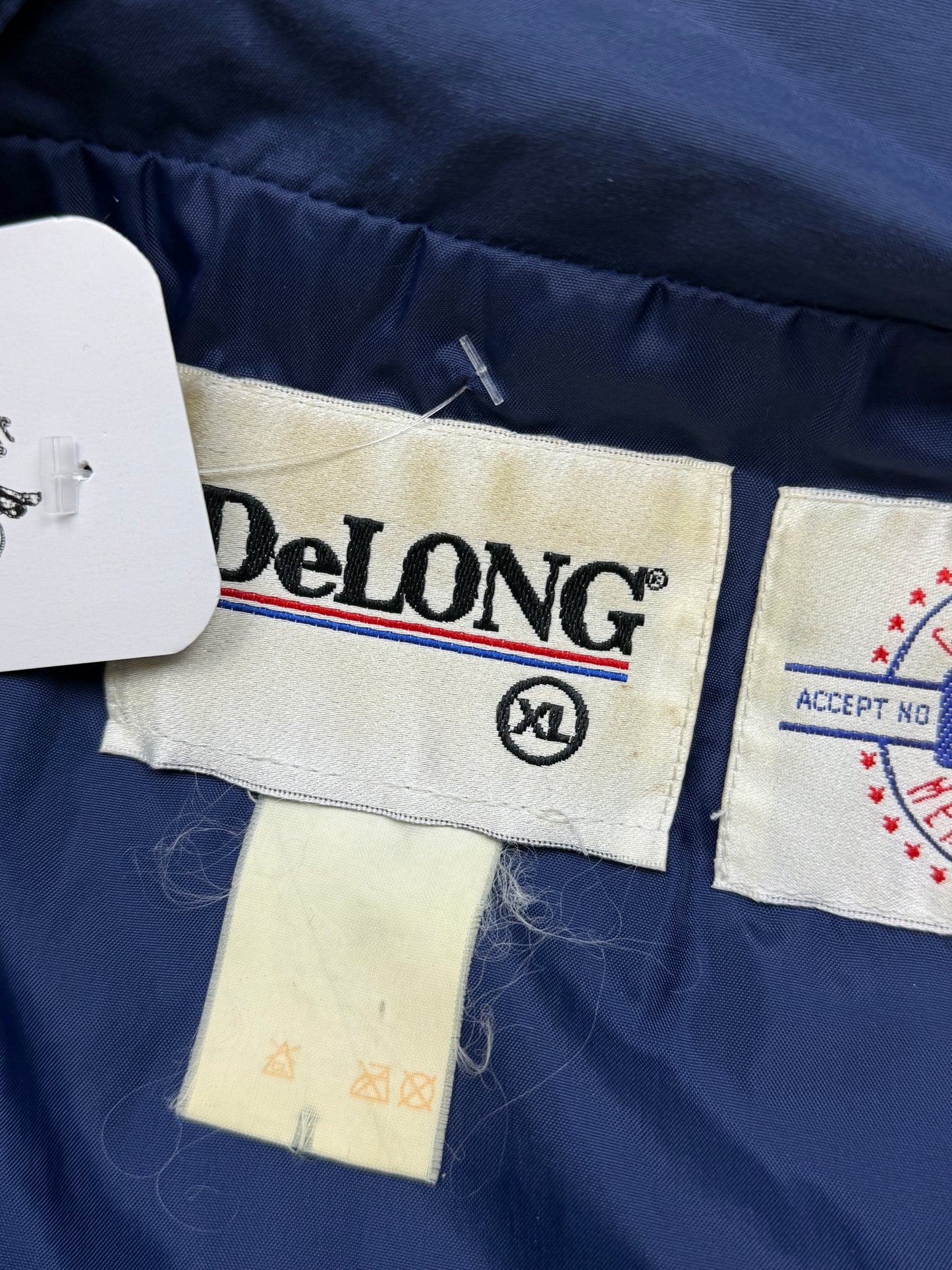 Vintage 90s Seattle Mariners MLB Baseball Embroidered Arc Spell Out Logo DeLong Windbreaker Jacket Size XL