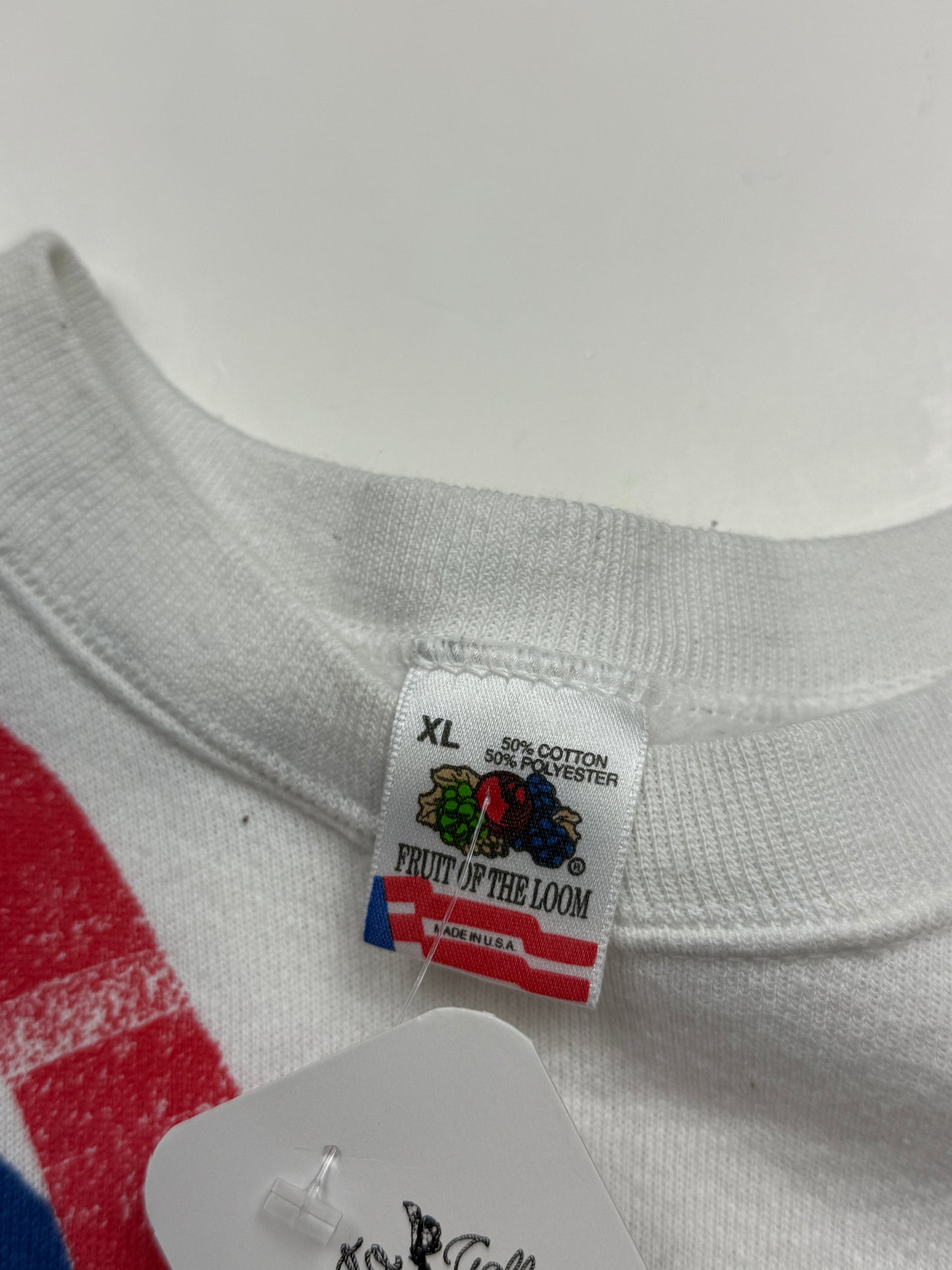 Vintage 1994 Bonnie Blair Americas Gold Rush Ice Skating AOP Olympic Sweatshirt Size XL 90s