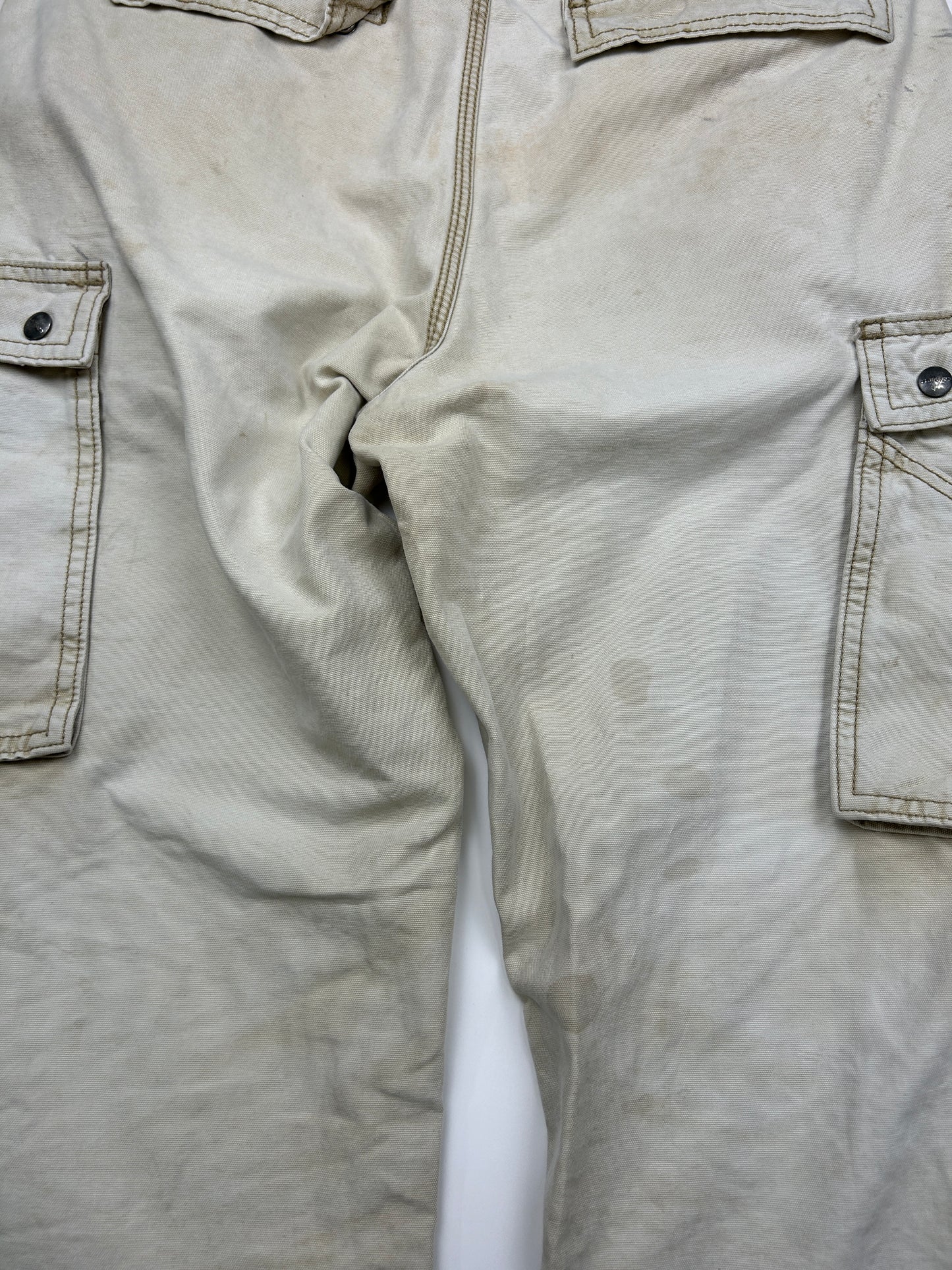 Carhartt Work Wear Canvas Relaxed Fit Cargo Pants Size 34W