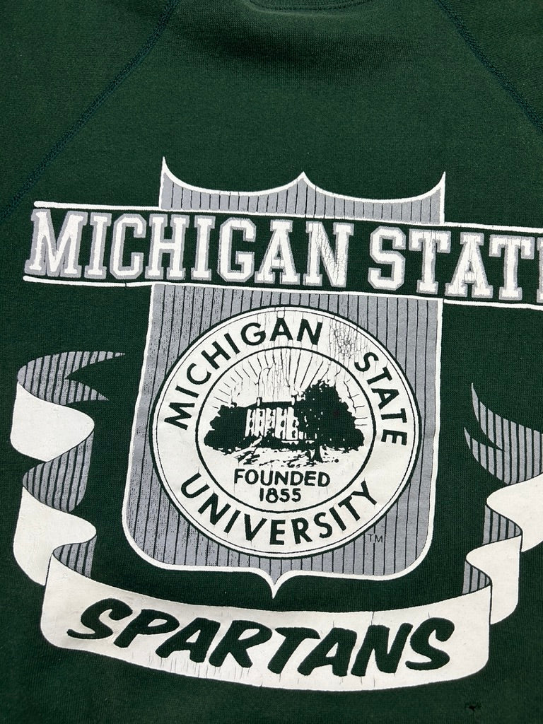 Vintage 60s/70s Michigan State Spartans Clliegate Crest Sweatshirt