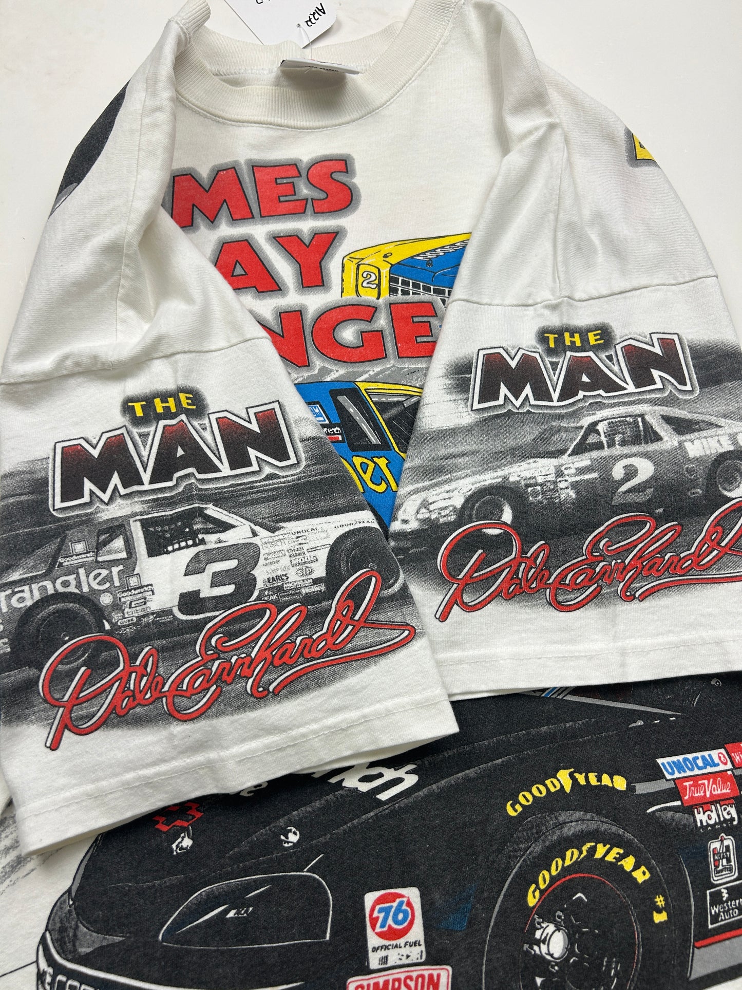 Vintage 1996 Dale Earnhardt Times May Change But The Man Remains Nascar AOP T Shirt Size XL 90s