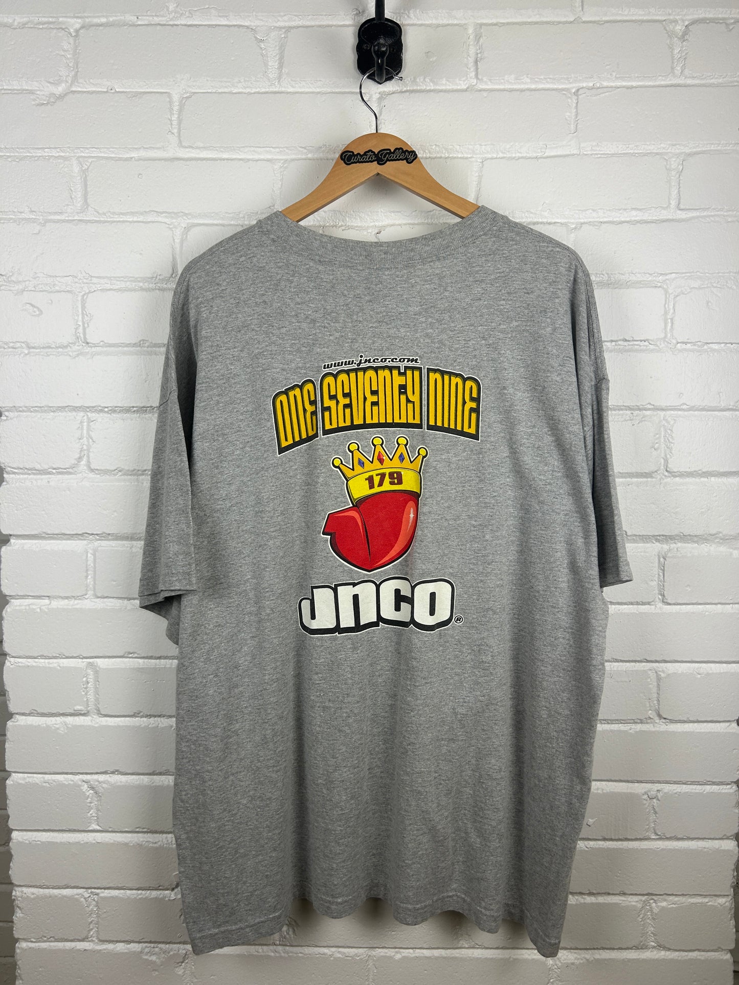 Vintage Y2K Jnco One Seventy Nine Graphic Spell Out T Shirt Size XL