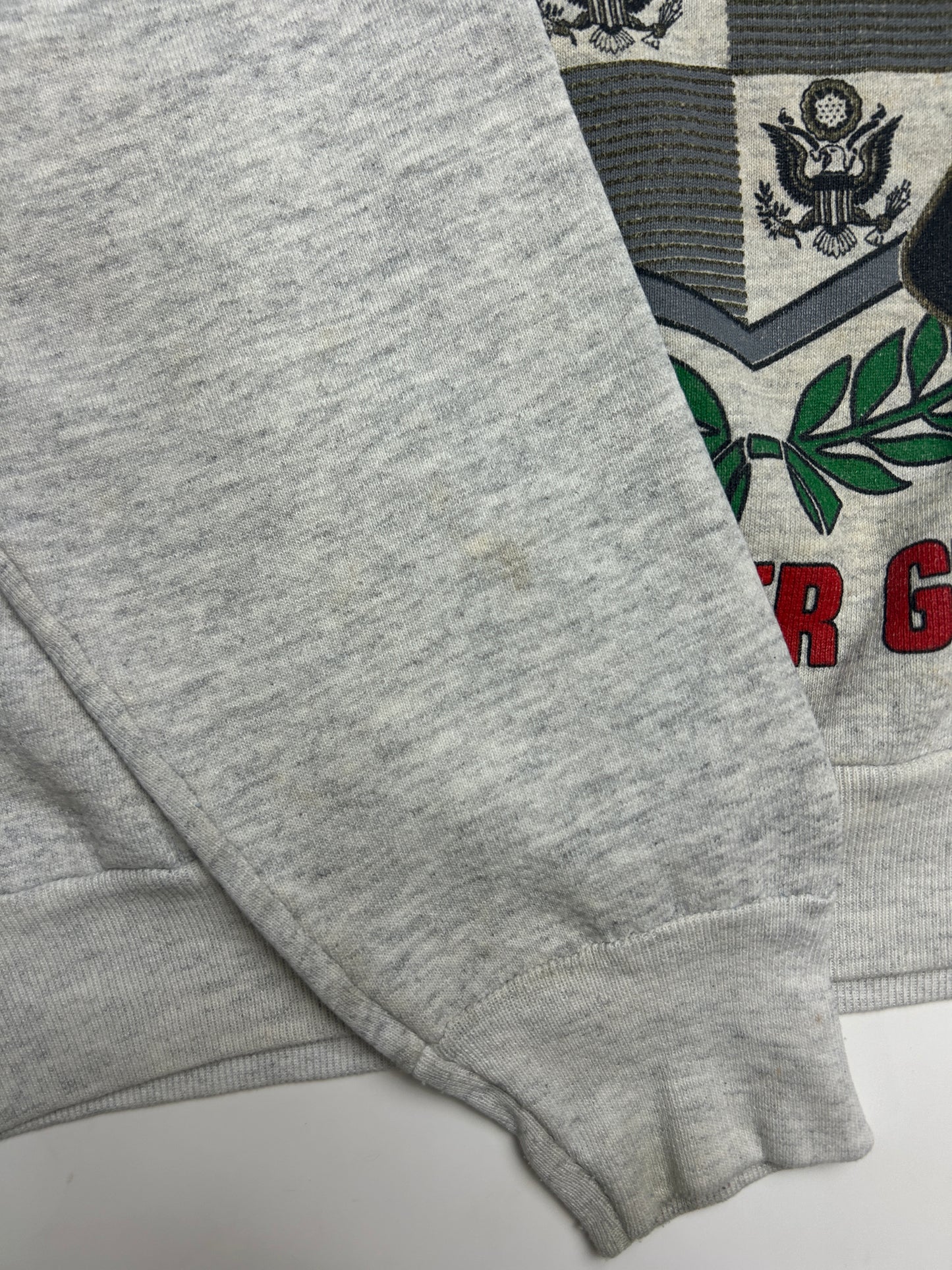 Vintage 90s United States Army Crest Logo Baumholder Germany Crewneck Sweatshirt Size L