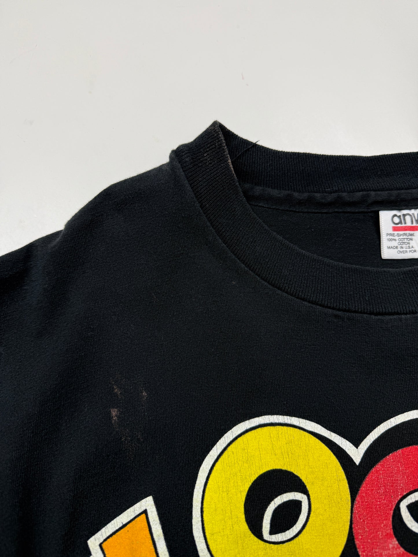 Vintage 1994 Looney Tunes Stamp Characters Bugs Taz Tweety Daffy Cartoon T Shirt Size XXL