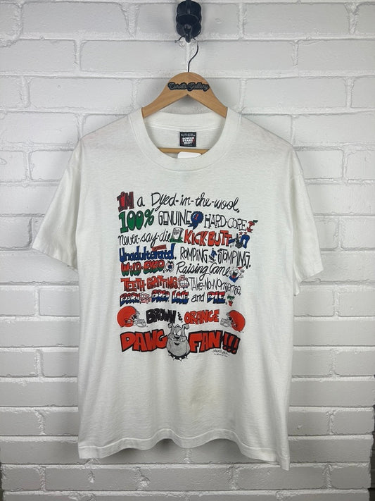 Vintage 1991 Cleveland Browns Dawg Fan Definition NFL T Shirt Size XL 90s