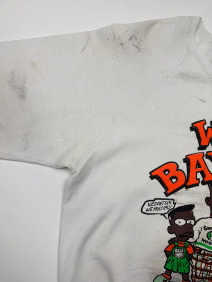 Vintage 80s/90s We Bay Bay Kids We Dont Die We Multiply Rap Hip Hop Sweatshirt Size L