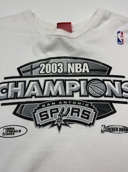 Vintage 2003 San Antonio Spurs NBA Champs Basketball Reebok T Shirt Size XXL