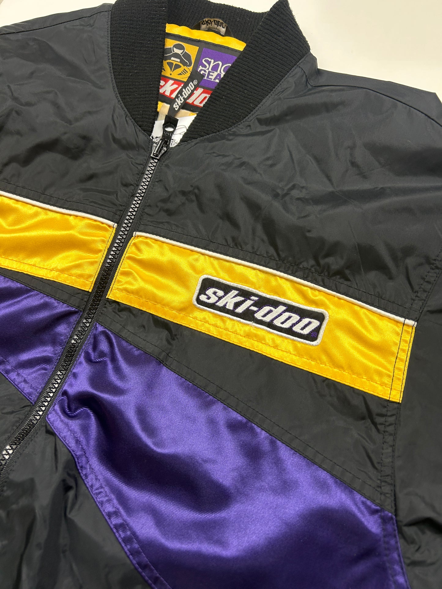 Vintage 90s Ski Doo Bombardier Snow Gear Bomber Jacket Size M