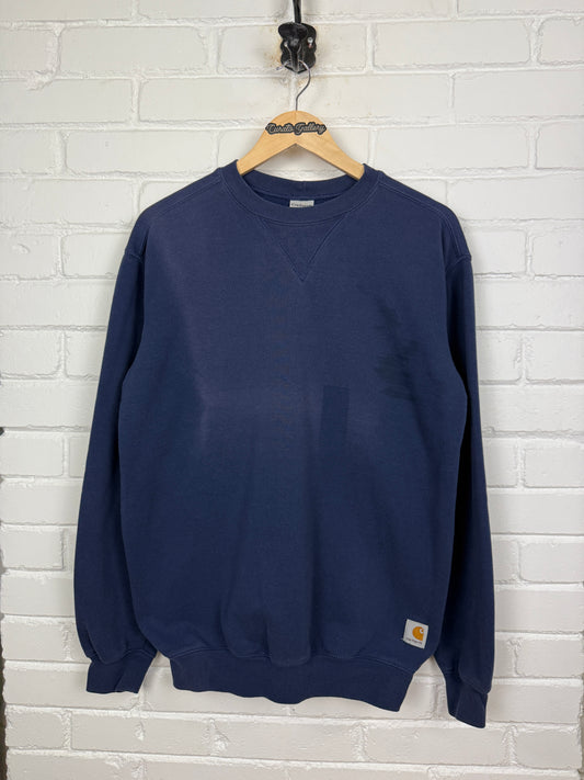 Vintage 90s Carhartt Embroidered Logo Blank Crewneck Sweatshirt Size L