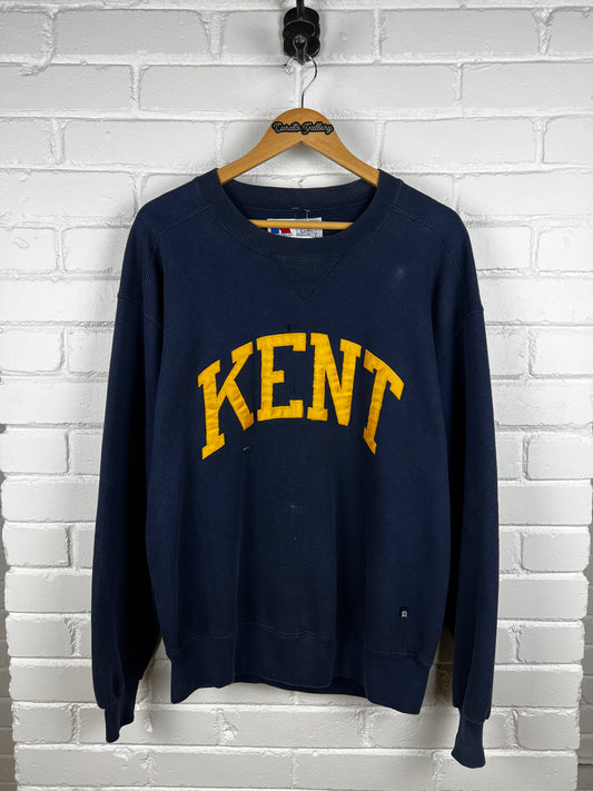 Vintage 90s Kent State University Golden Flashes Stitched Russel Athletic Sweatshirt Size L