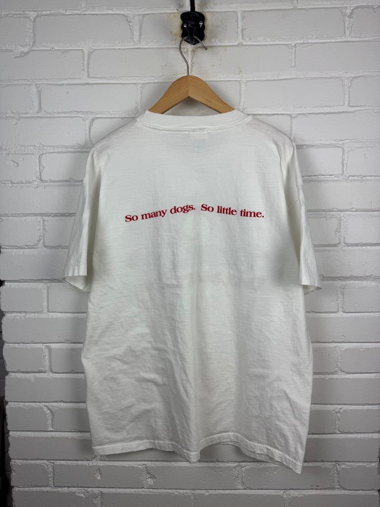Vintage 1996 101 Dalmatians Disney Cruella So Many Dogs So Little Time Movie Promo T Shirt Size XL