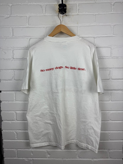 Vintage 1996 101 Dalmatians Disney Cruella So Many Dogs So Little Time Movie Promo T Shirt Size XL