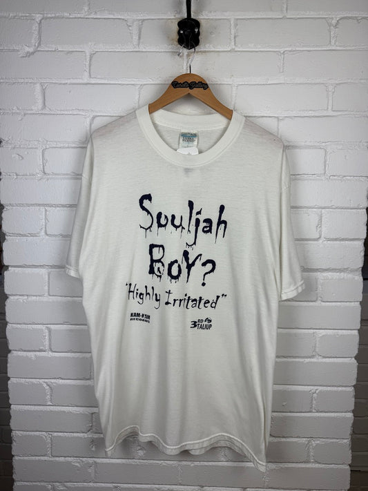 Vintage Souljah Boy? Highly Irritated Kam Kam Records 3rd Taliup Rap T Shirt Size XL