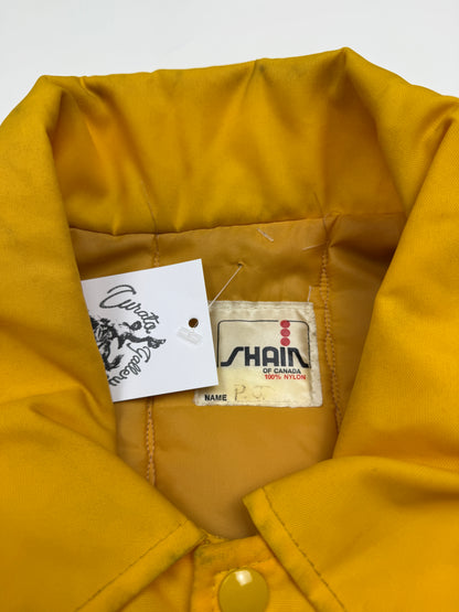 Vintage 80s Hamilton Tiger Cats Insulated Two Tone Bomber Jacket Size L