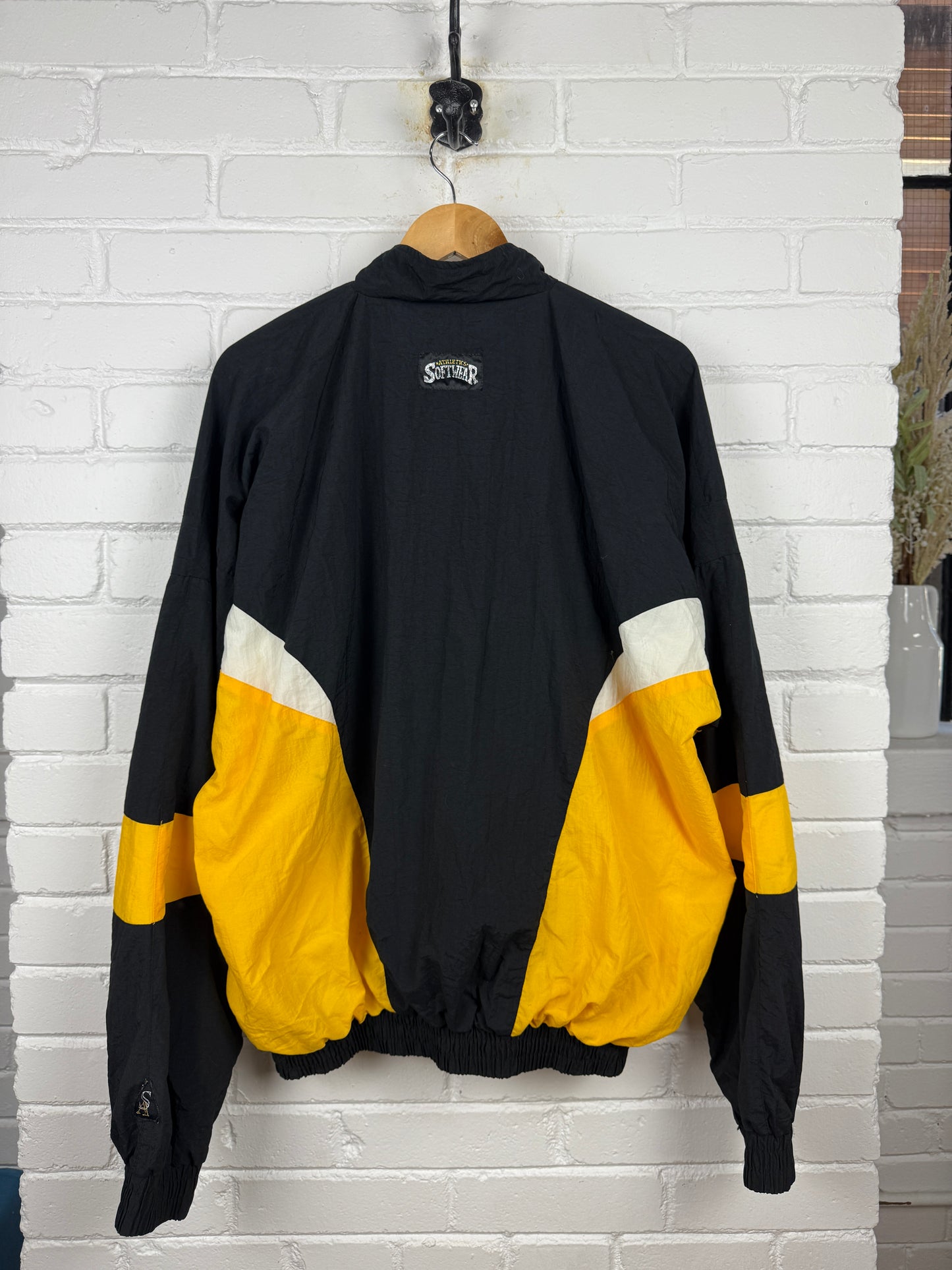 Vintage 90s Hamilton Tiger Cats Embroidered Soft Wear Light Windbreaker Jacket Size XL