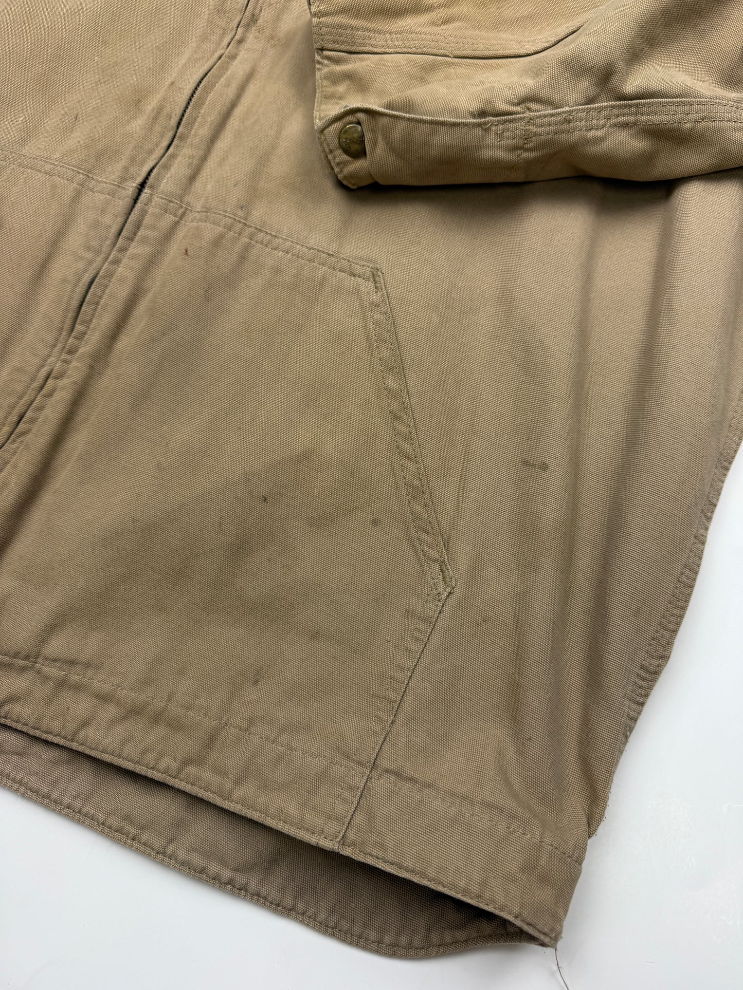Carhartt Work Wear Canvas Light Harrington Style Jacket Size XL Tall J169