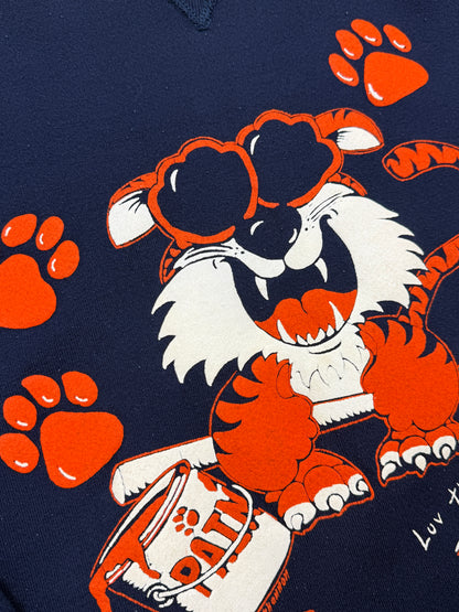 Vintage 90s Clemson Tigers Love Those Tigers Russell Athletic Puff Print Sweatshirt Size XL