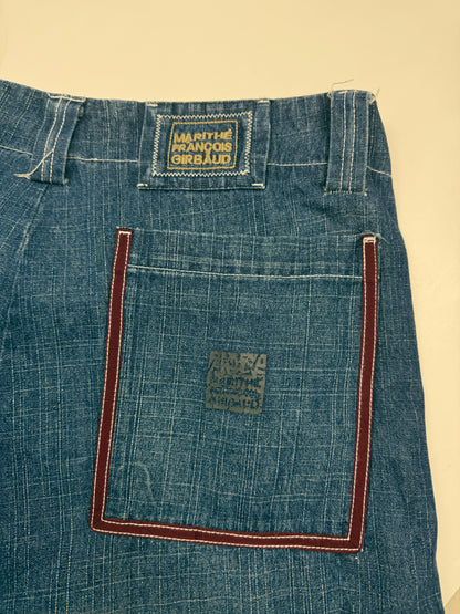 Vintage Y2K Marithe Francois Girbaud M+FG Baggy Cargo Denim Jeans Size 39W