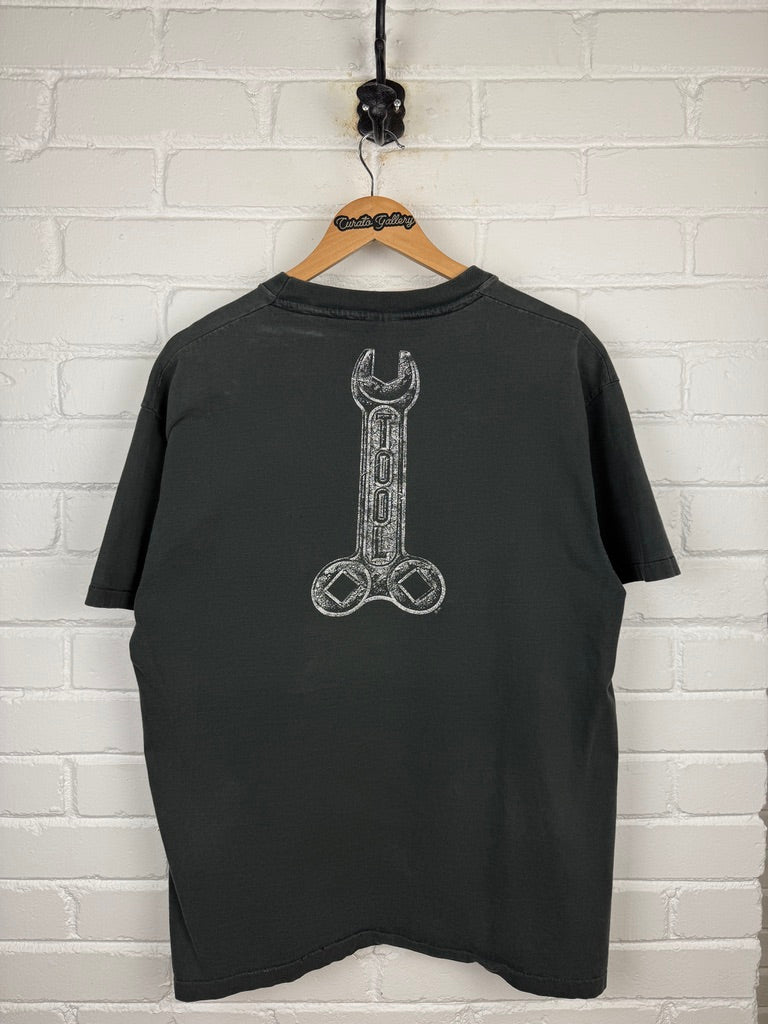 Vintage 90s Tool Undertow Tour Wrench Rock Music Giant T Shirt Size XL