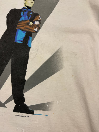Vintage 1990 Vanilla Ice To The Extreme Tour Music Concert T Shirt Size XL