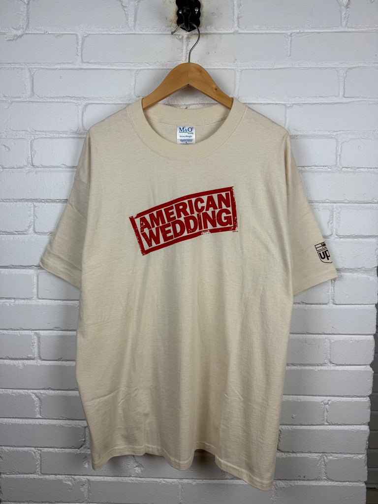 Vintage 2003 American Wedding Title Hit Movie Promo Graphic T Shirt Size XL
