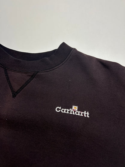 Vitnage 90s Carhartt Embroidered Spell Out Heavy Weight Work Wear Crewneck Sweatshirt Size XL