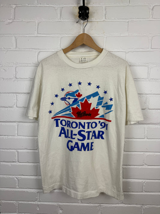 Vintage 1991 Toronto Blue Jays All Star Game T Shirt Size M