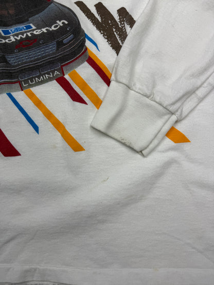 Vintage 1992 NACAR Winston Cup Series Racing Pop Art Long Sleeve T Shirt Size XL 90s