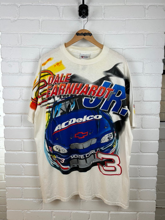 Vintage Dale Earnhardt Jr #3 Rising Sun Nascar Racing AOP T Shirt Size XXL