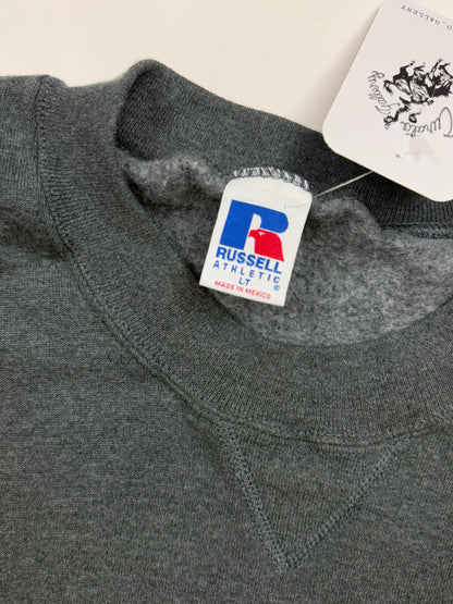 Vintage Russell Athletic Blank Crewneck Sweatshirt Size LT Charcoal Gray