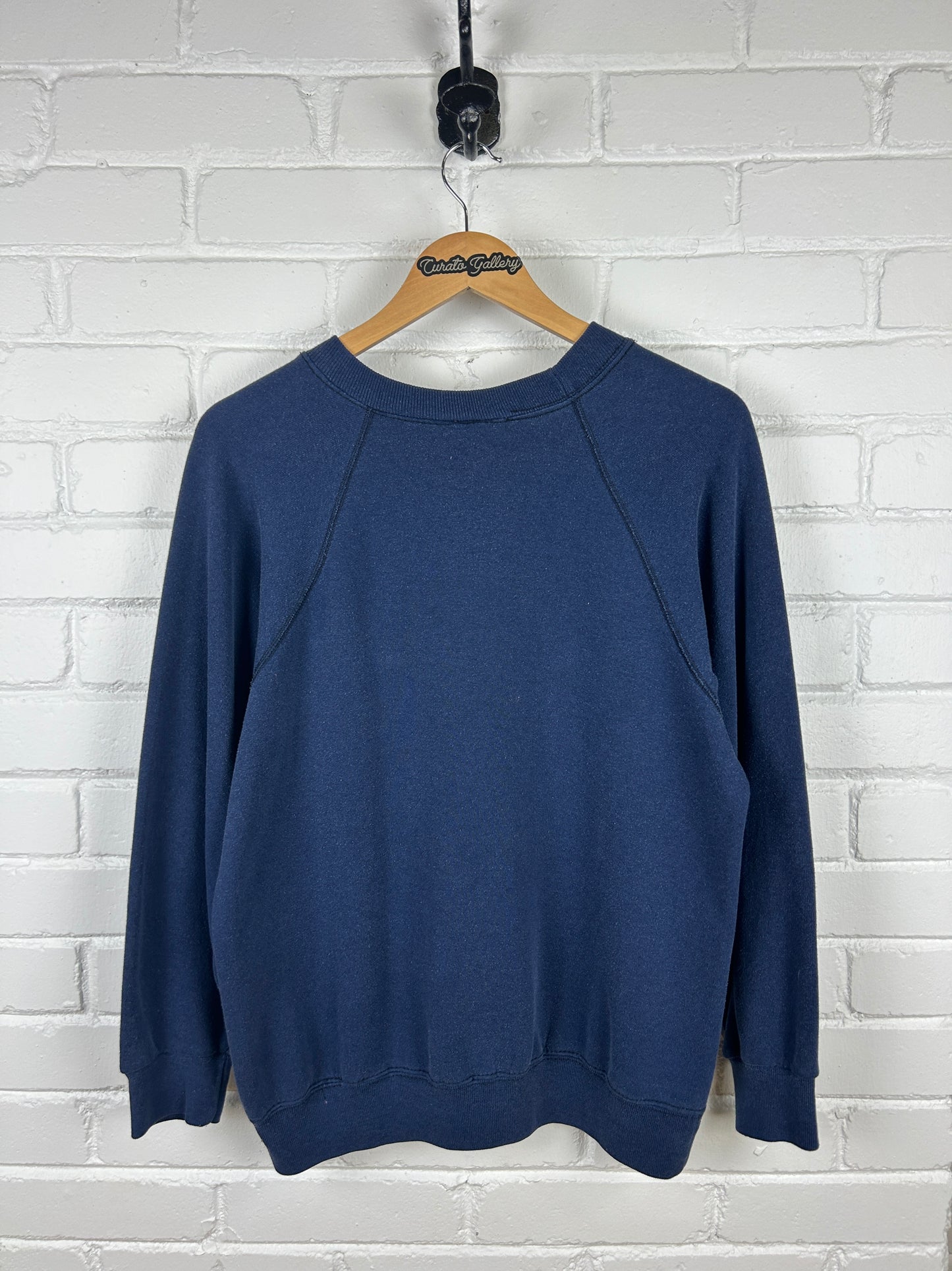 Vintage 80s Navy Blue US Army Graphic Sweatshirt Size L