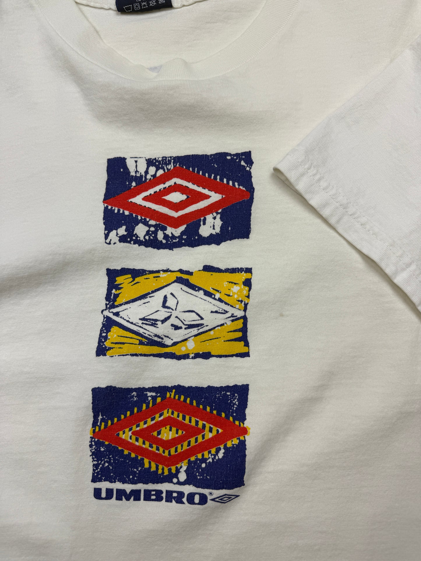 Vintage 90s Umbro Logo Graphic Soccer T Shirt Size L