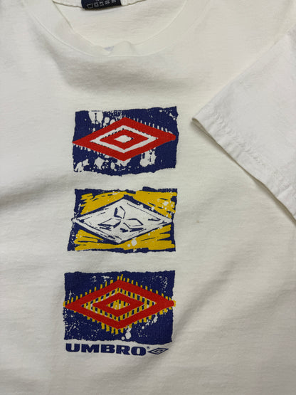 Vintage 90s Umbro Logo Graphic Soccer T Shirt Size L