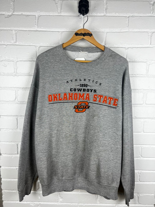 Vintage 90s Oklahoma State University Cowboys Graphic Spell Out Sweatshirt XXL