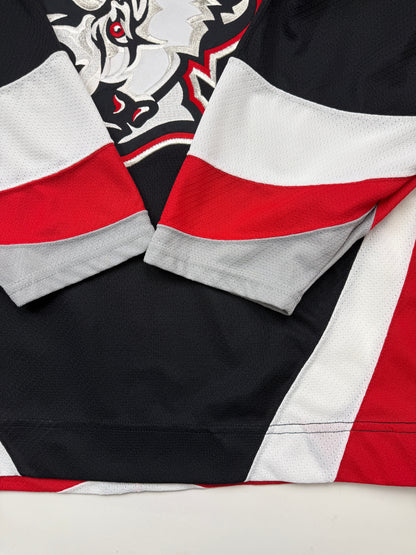 Vintage 90s Buffalo Sabres Goat Head Stitched CCM Hockey Jersey Size M Black