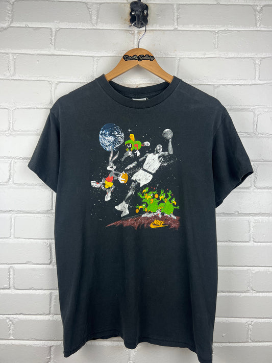Vintage 1993 Nike Space Jam The All Folks Jordan Looney Tunes Bugs Bunny T Shirt Size M 90S